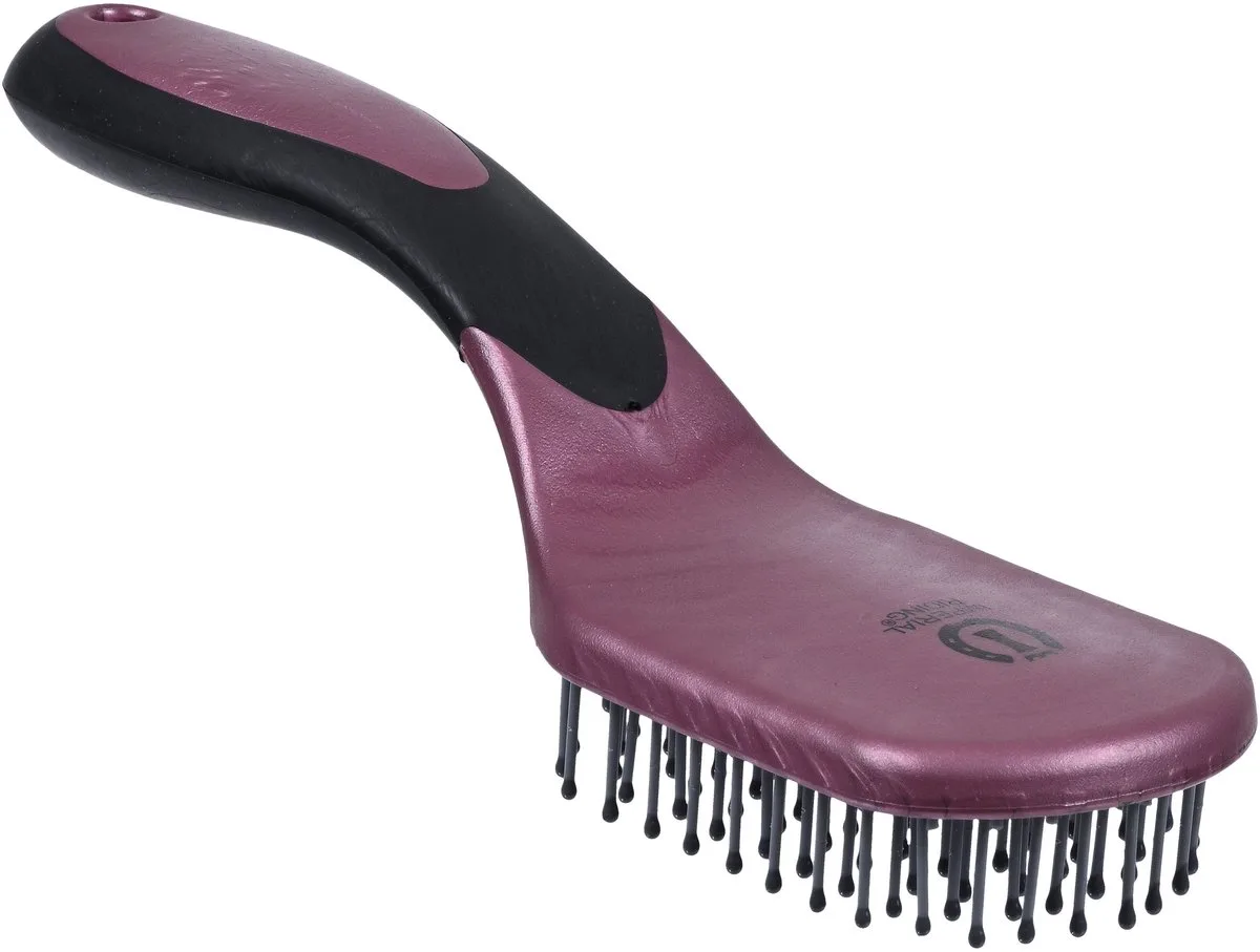Mane & Tail Brush IRHBoomerang by Imperial Riding in Dark Mauve Metallic – product photo