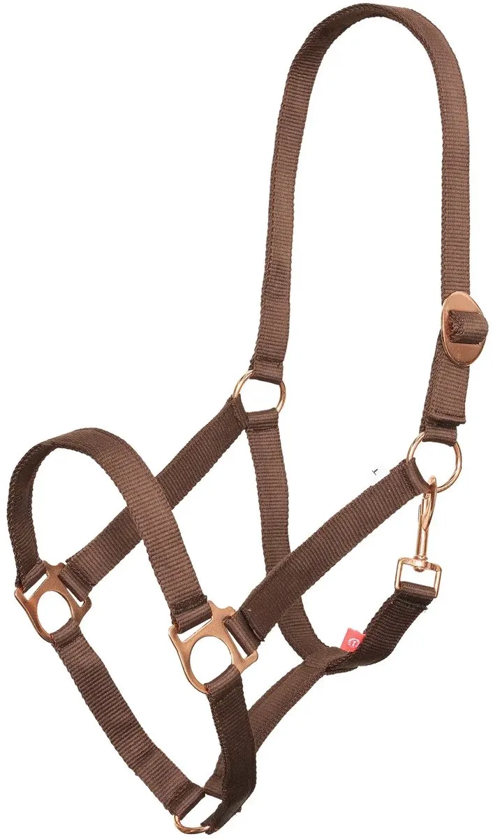 Nylon paardenhalster Imperial Riding Economic by Imperial Riding in Brown – product photo