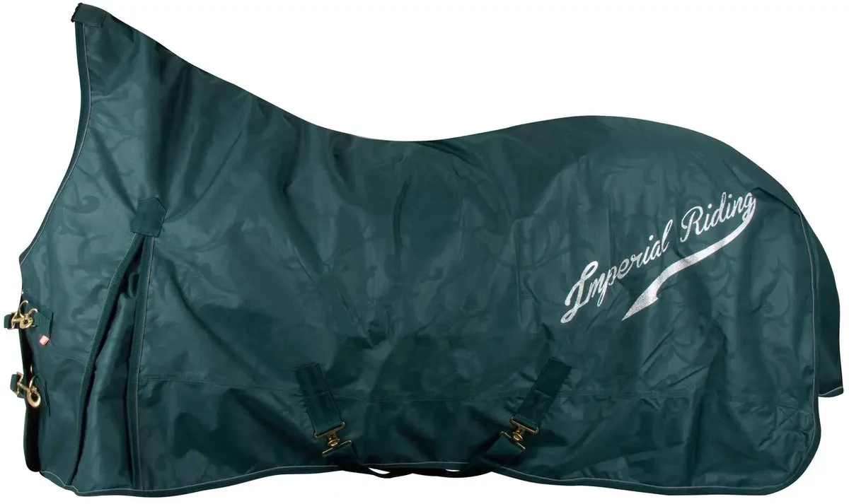 Outdoor paardendeken Imperial Riding Super-dry 50gr de Imperial Riding en Vert – photo produit