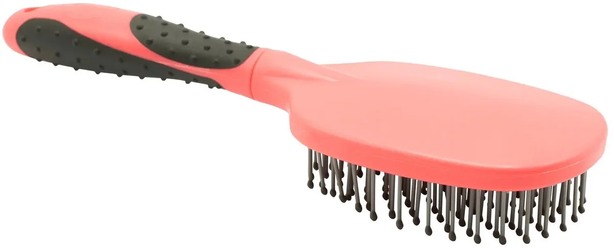 Paardehaarborstel Imperial Riding Grippy van Imperial Riding in Diva roze – productfoto