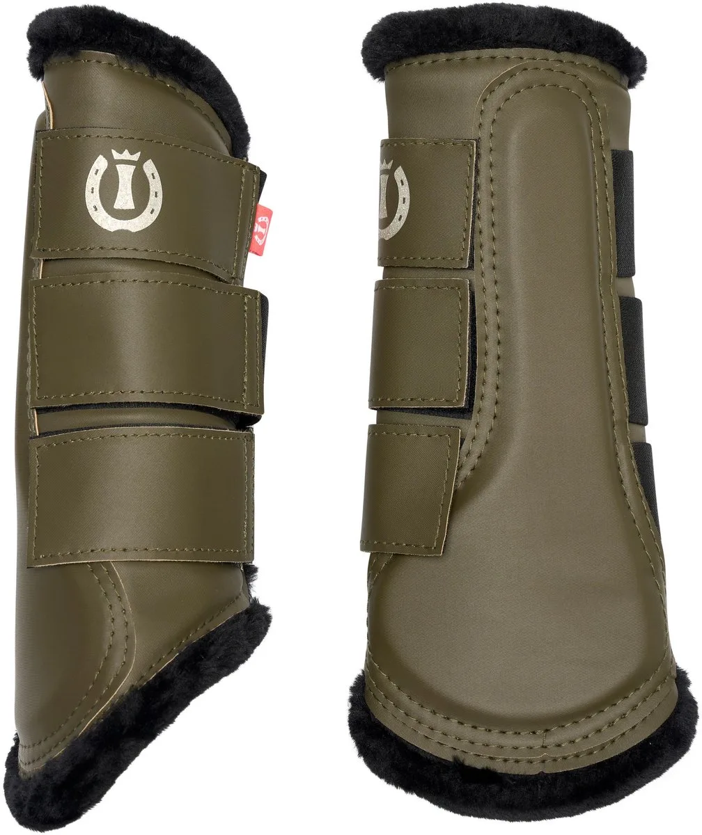 Paardenlaarzen Imperial Riding Ambient Hide & Ride de Imperial Riding en Olijfgroen – photo produit