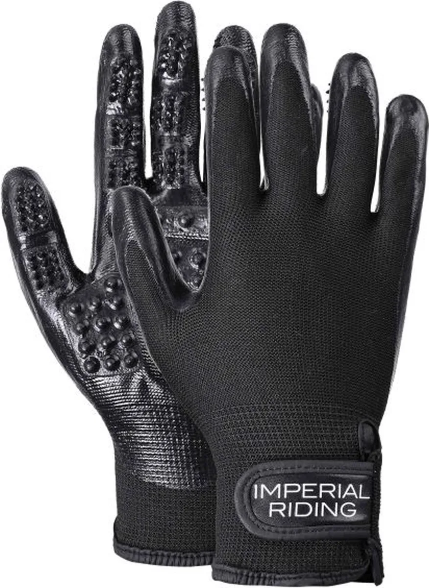 Poetshandschoen Deep Clean - 1 Set van 2 Handschoenen by Imperial Riding in Black – product photo