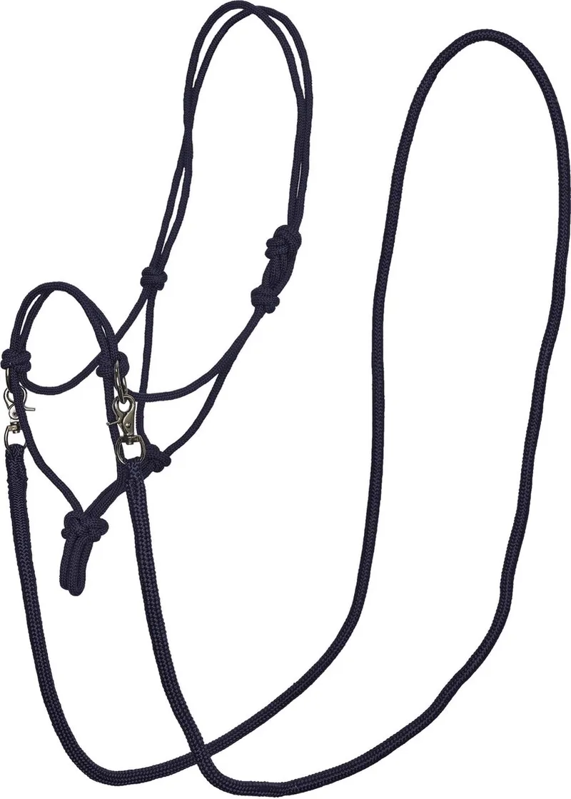 Rope Halter IRHAmbient - Touwhalster - Navy - Full de Imperial Riding en Bleu – photo produit