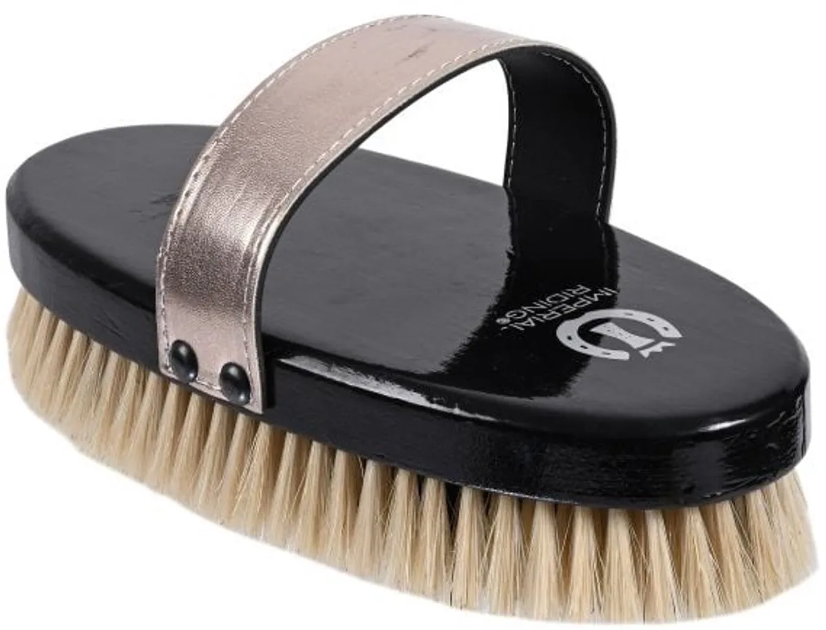 Soft brush IRH de Imperial Riding en Dark Taupe Metallic – photo produit