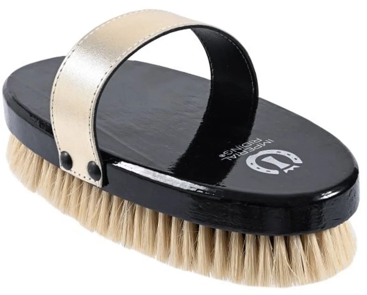 Soft brush IRH de Imperial Riding en Light Olive Metallic – photo produit