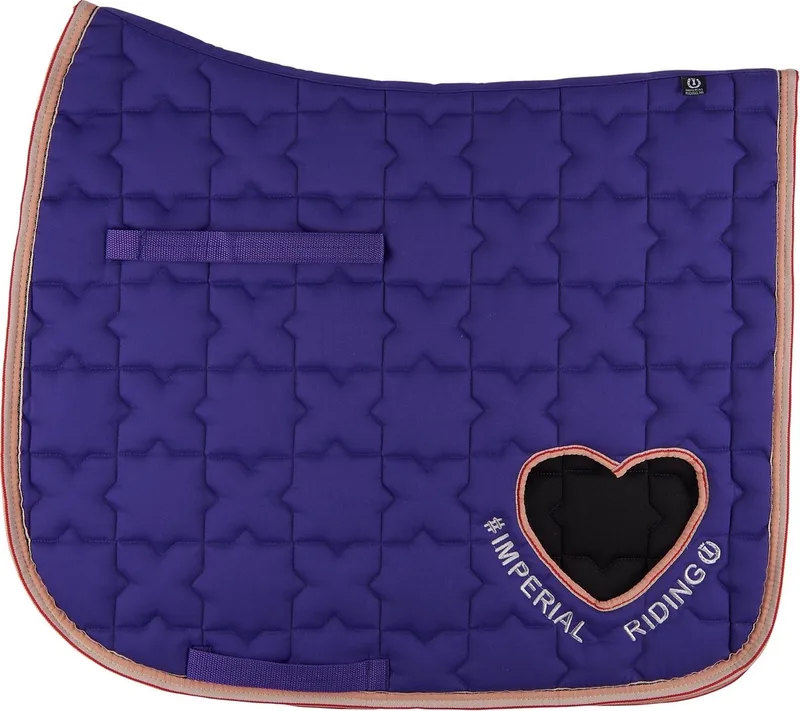 Symbol Dressuur Zadeldekje Paars Cob von Imperial Riding in Royal purple – Produktfoto