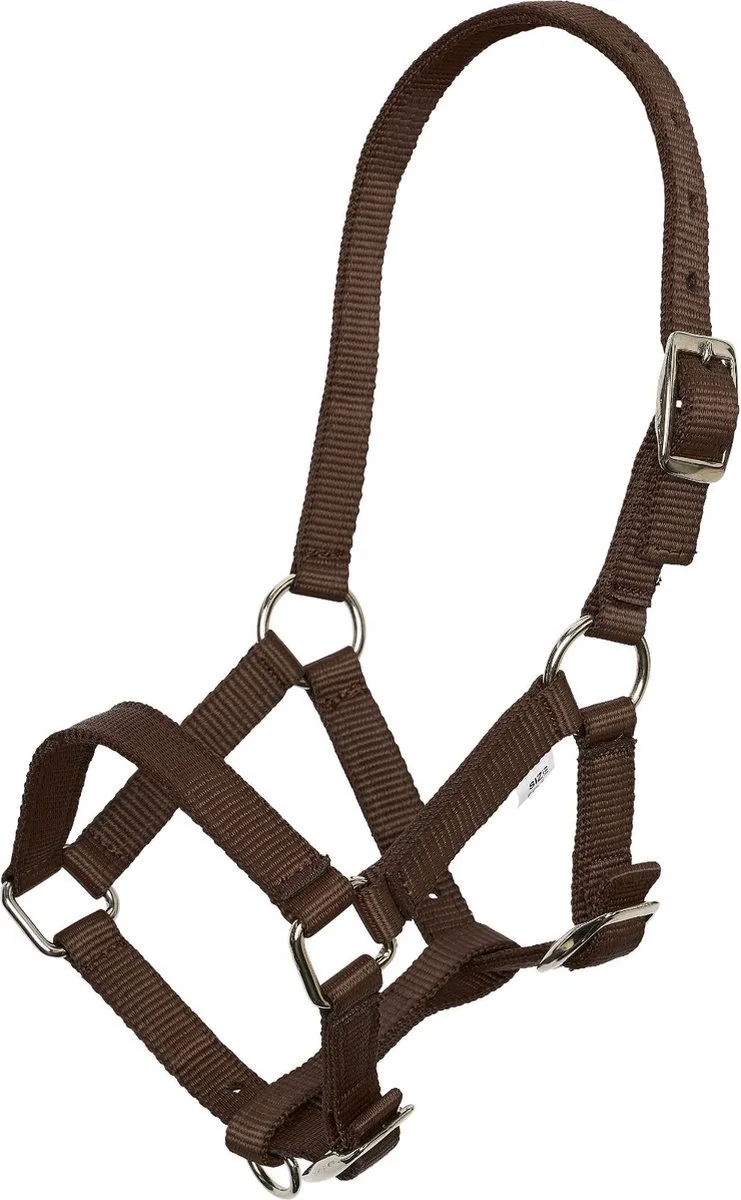 Veulenhalster - 3 Punten Verstelbaar - Walnut von Imperial Riding in Braun – Produktfoto
