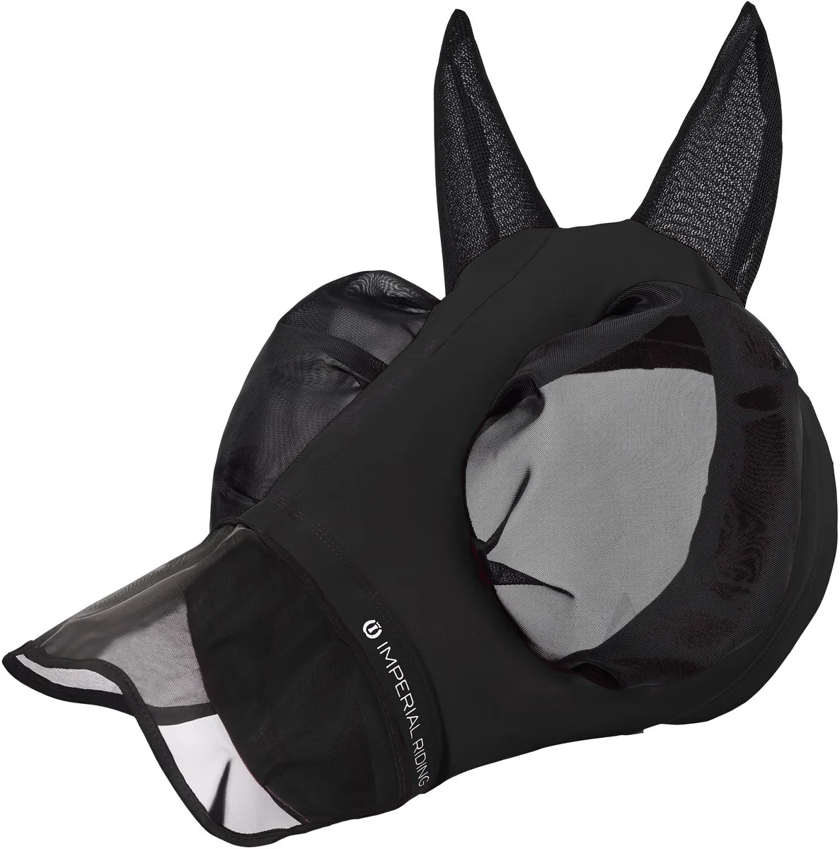 Vliegenmasker met Neus - IRHTrail ride - Black - Maat Full fra Imperial Riding – produktbillede
