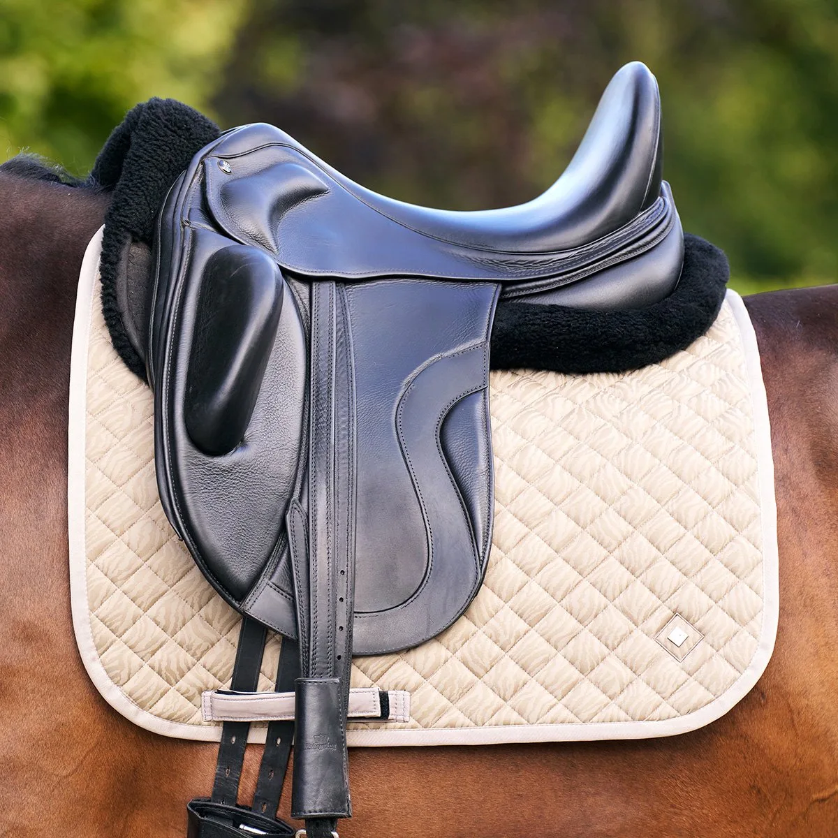 Zadeldek Imperial Riding Irhpenny Dressuur de Imperial Riding en Beige – photo produit