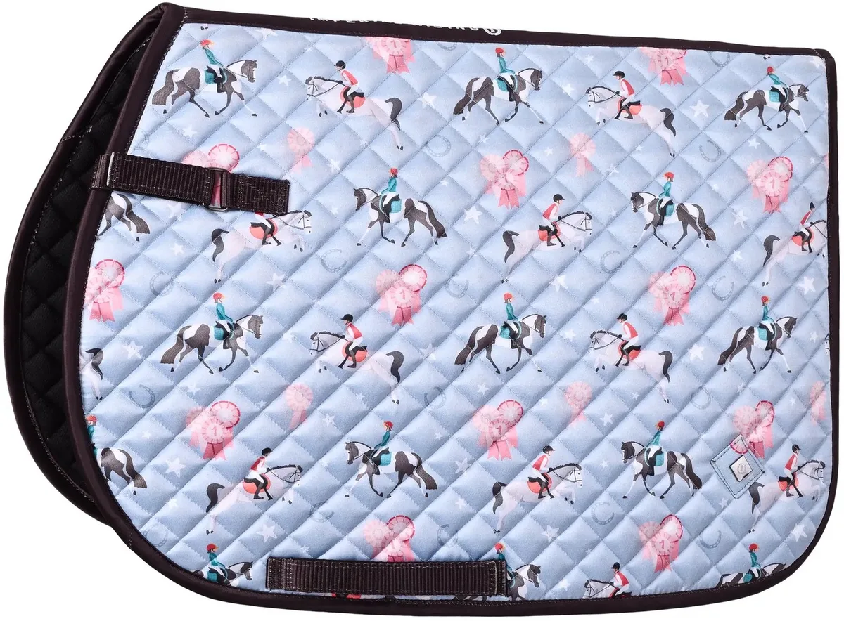 Zadeldek voor paarden Imperial Riding Little Champion GP de Imperial Riding en Bleu clair – photo produit