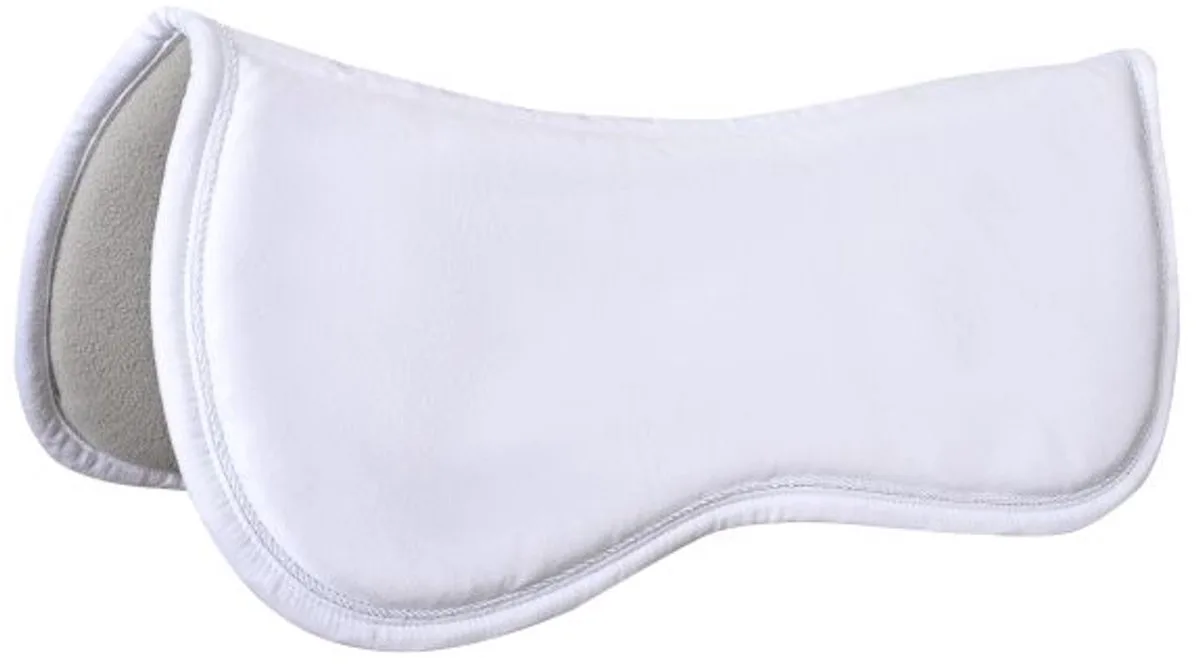 Zadelonderlegger - Half Pad - Suede de Imperial Riding en Blanc – photo produit