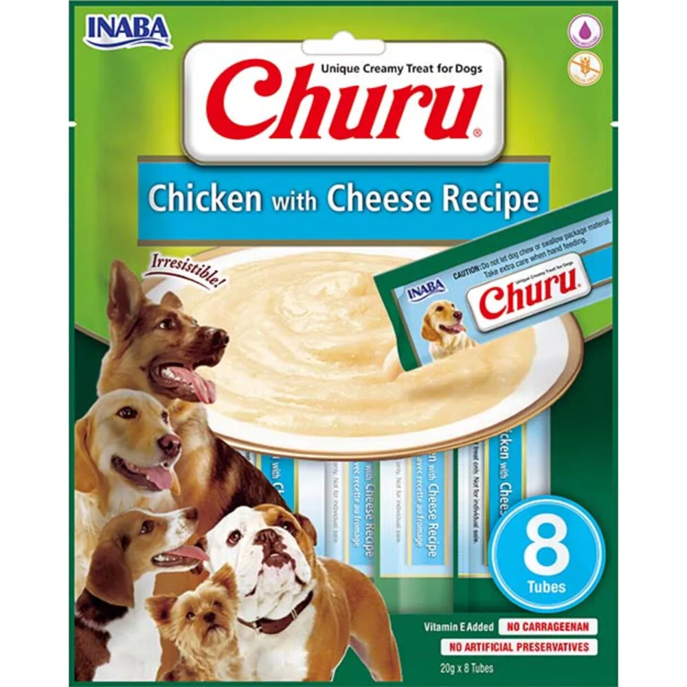 8x Inaba Churu Hondensnack Chicken & Cheese 8 x 20 gr by Inaba – product photo