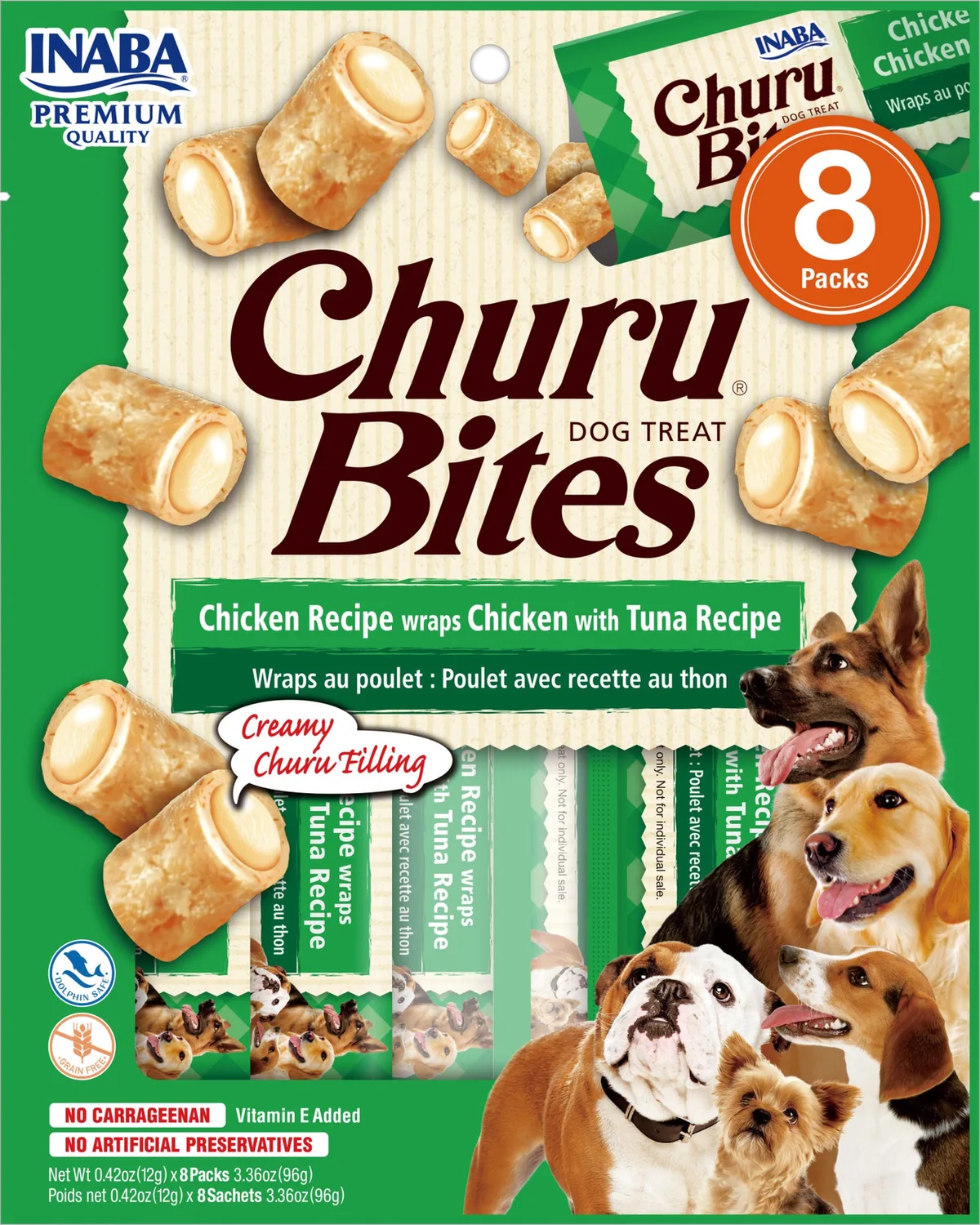 Churu bites hond Kip met tonijn de Inaba – photo produit