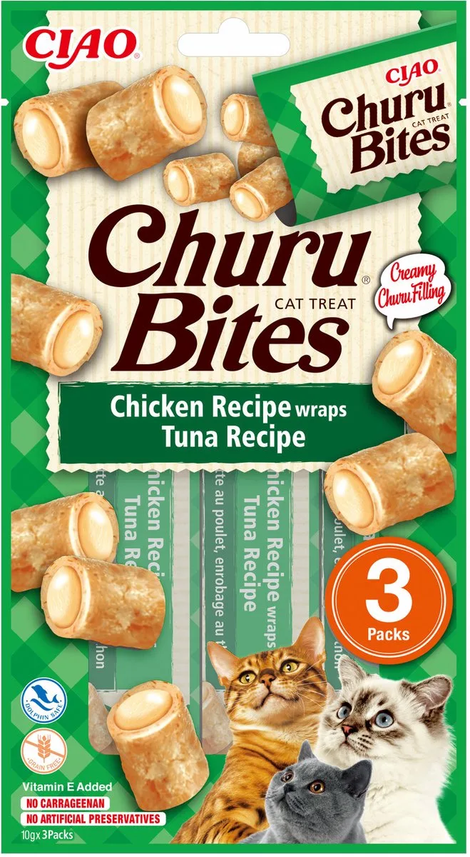Churu Bites - Kattensnack - Kip Tonijn 42 g by Inaba – product photo