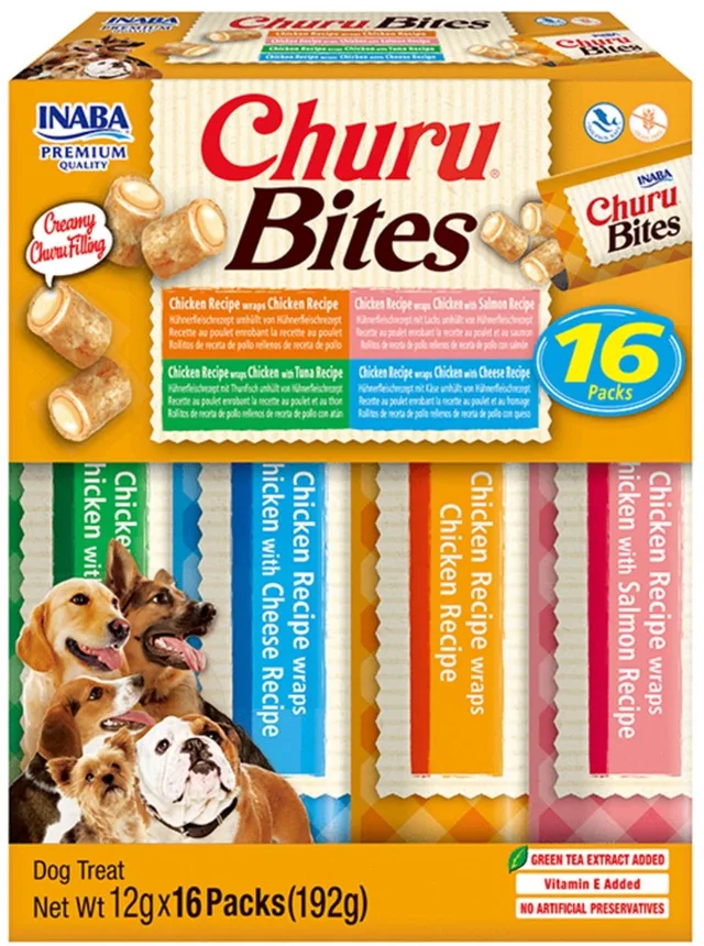 Churu Bites Multipack - Hondensnacks - Kip 16x12 g