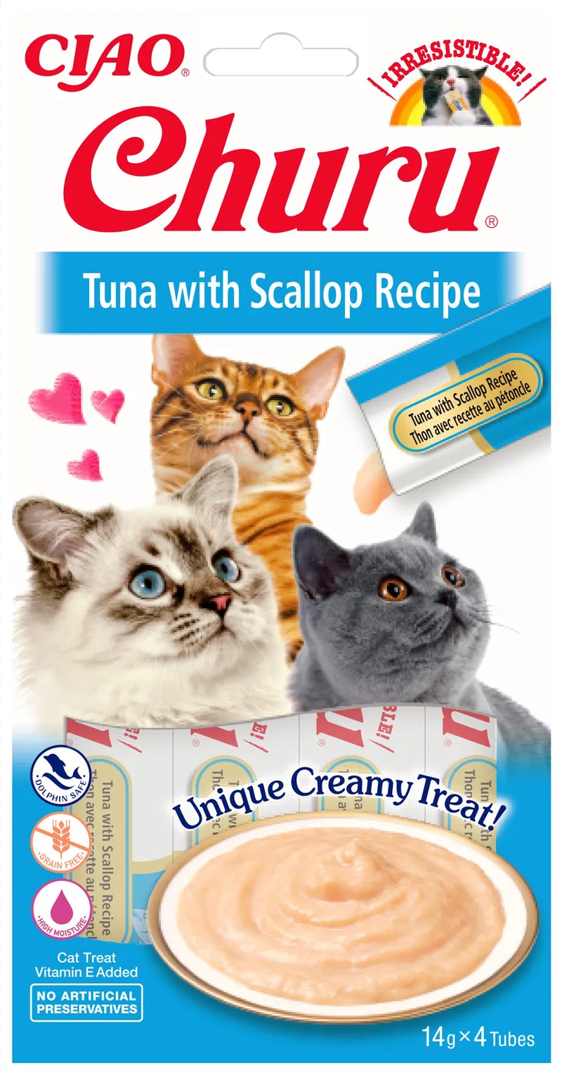 Churu Cat Tonijn met Sint-Jakobsschelp by Inaba – product photo