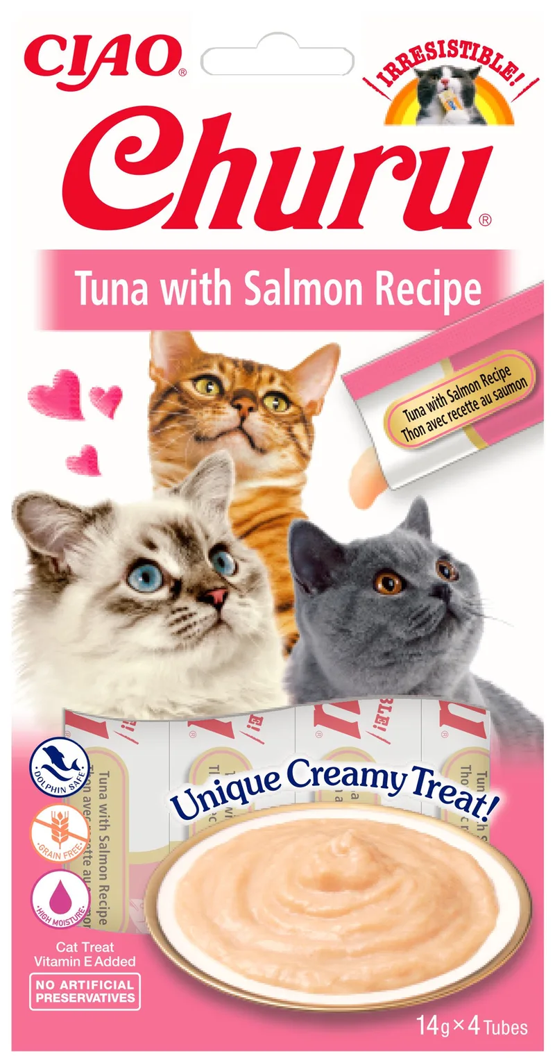 Churu Rezept Für Thunfisch-lachs-katzensnack 14g 4 Einheiten von Inaba – Produktfoto