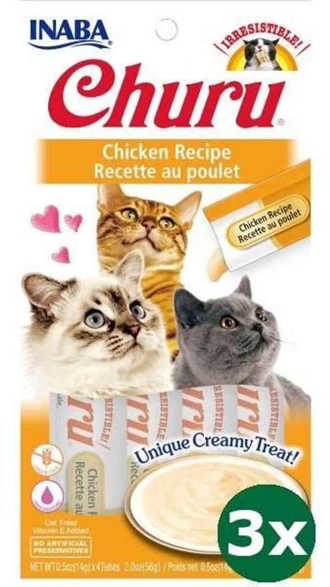 Churu Chicken Kattensnack fra Inaba – produktbillede