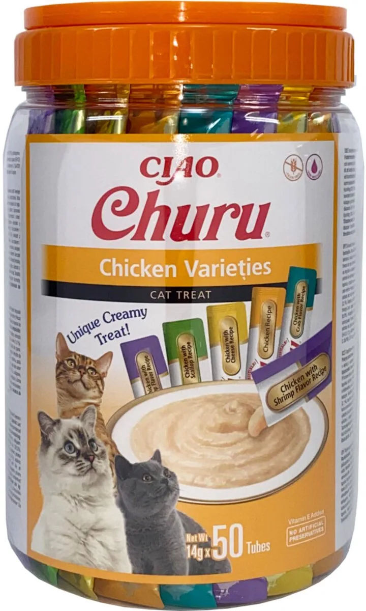 Churu - Kattensnack - Kurkuma - 50x14g de Inaba – photo produit