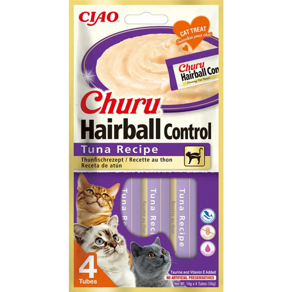Ciao Churu Kat Haarbal Control Tonijn 56 gr von Inaba – Produktfoto