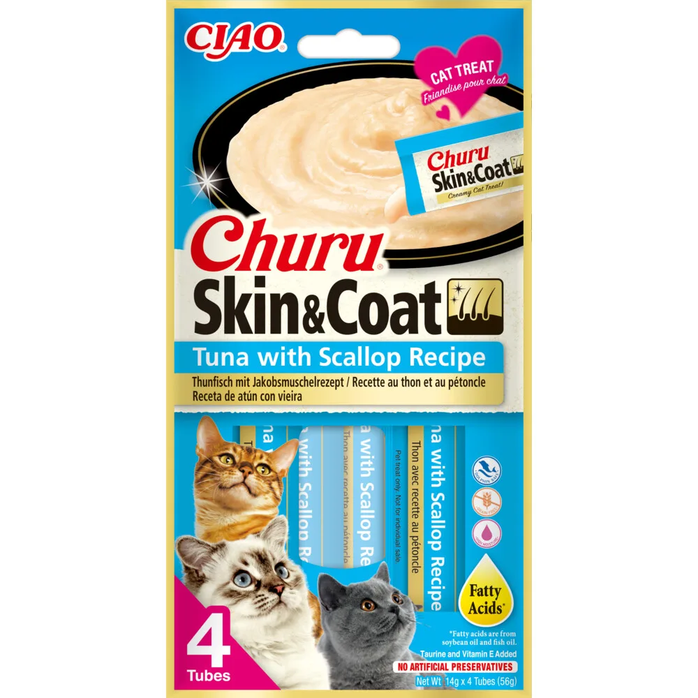 Ciao Churu Kat Huid & Vacht Sint-jakobsschelp & Tonijn 56 gr von Inaba – Produktfoto