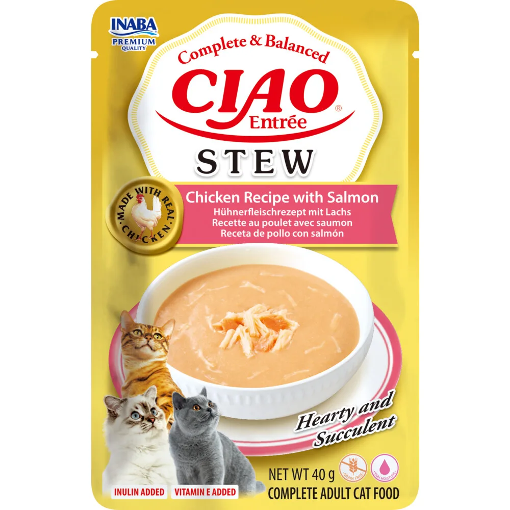 Ciao Entrée Stew Chicken & Salmon 40 gr van Inaba – productfoto