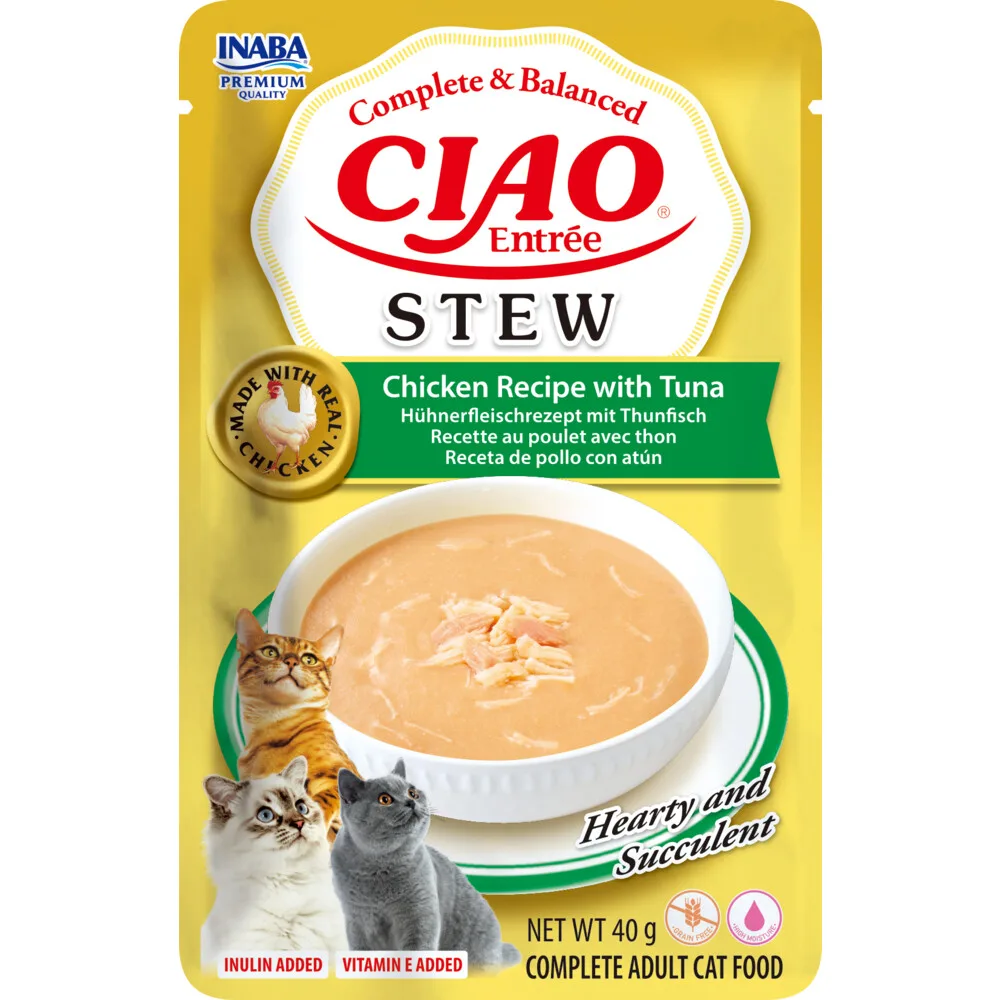 Ciao Entrée Stew Chicken & Tuna 40 gr by Inaba – product photo