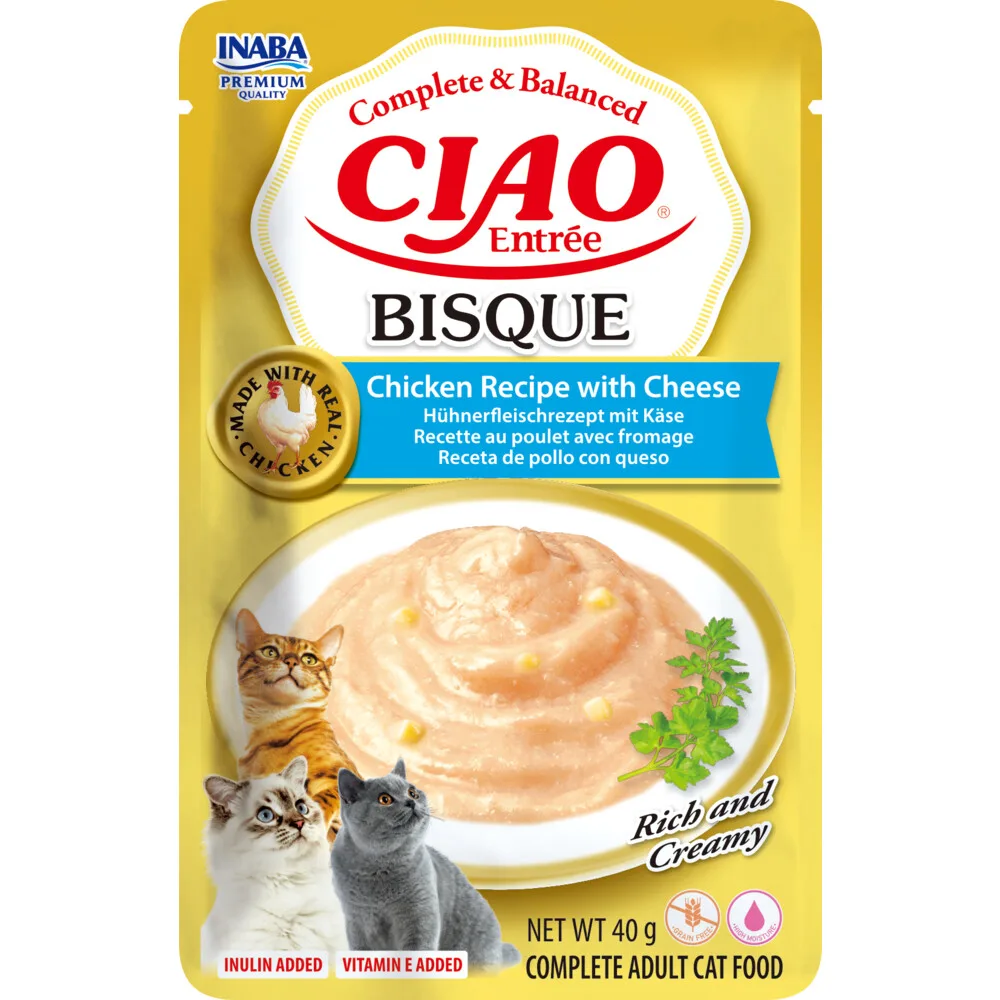 Ciao Kattenvoer Entrée Bisque Chicken & Cheese 40 gr by Inaba – product photo