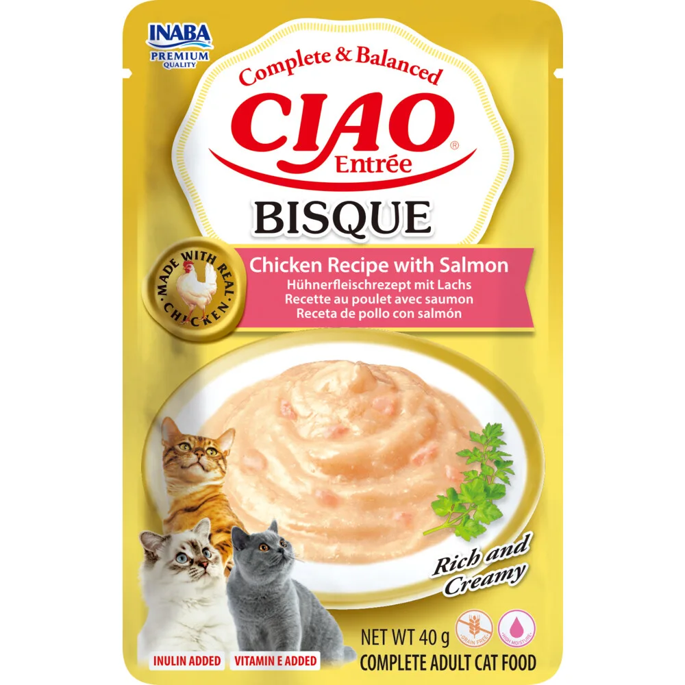 Ciao Kattenvoer nat Entrée Bisque Chicken & Salmon 40 gr by Inaba – product photo