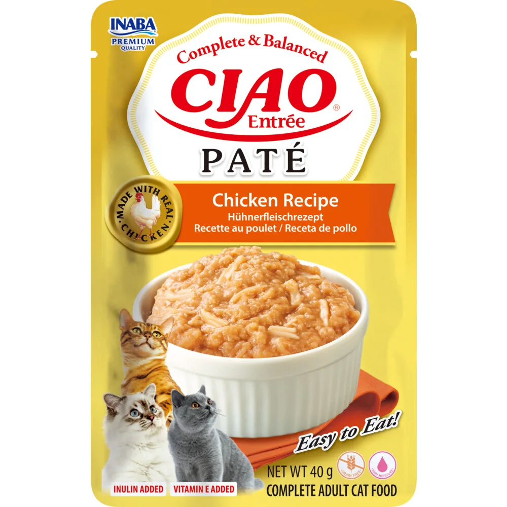 Ciao Kattenvoer Nat Entrée Paté Chicken 40 gr by Inaba – product photo