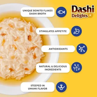 Dashi Delights Kip-tonijn-& Coquillesbouillon Kattensnack 70g by Inaba – product photo 3 of 4
