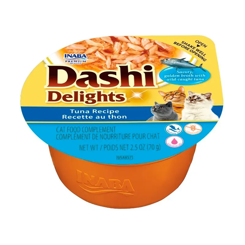 Dashi Delights Tonijn Recept Nat Kattenvoer 70g fra Inaba – produktbillede
