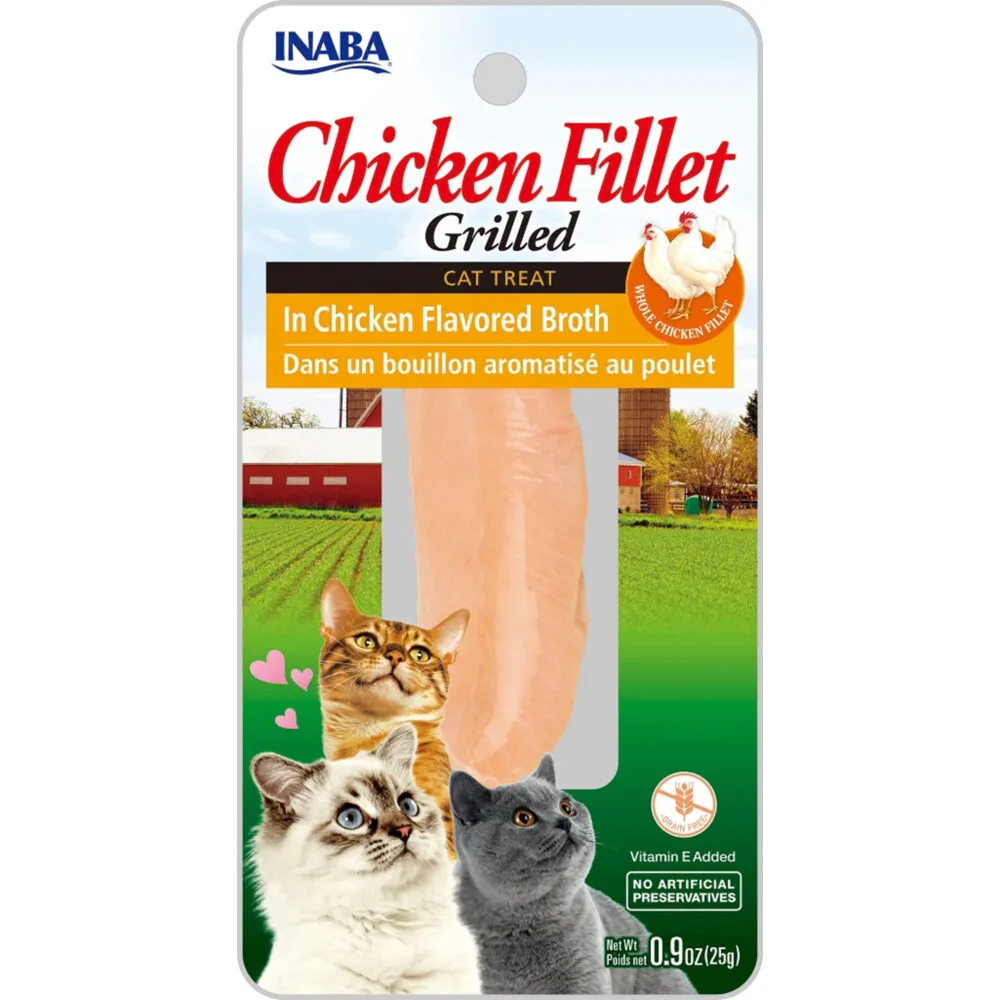 Kattensnack Grilled Chicken Kippen Bouillon 25 gr från Inaba – produktbild
