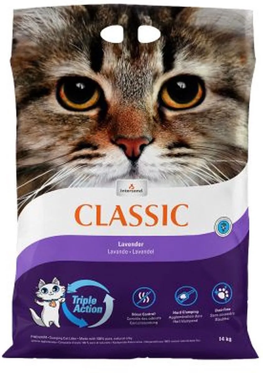 Extreme Classic Lavendel kattenbakvulling 14 kg - Kat van Intersand – productfoto