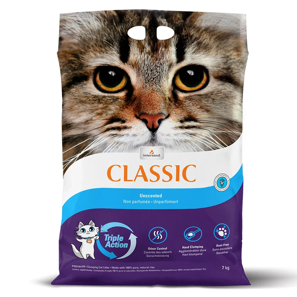 Klumpende Katzenstreu Classic Unparfümiert 7 KG von Intersand – Produktfoto