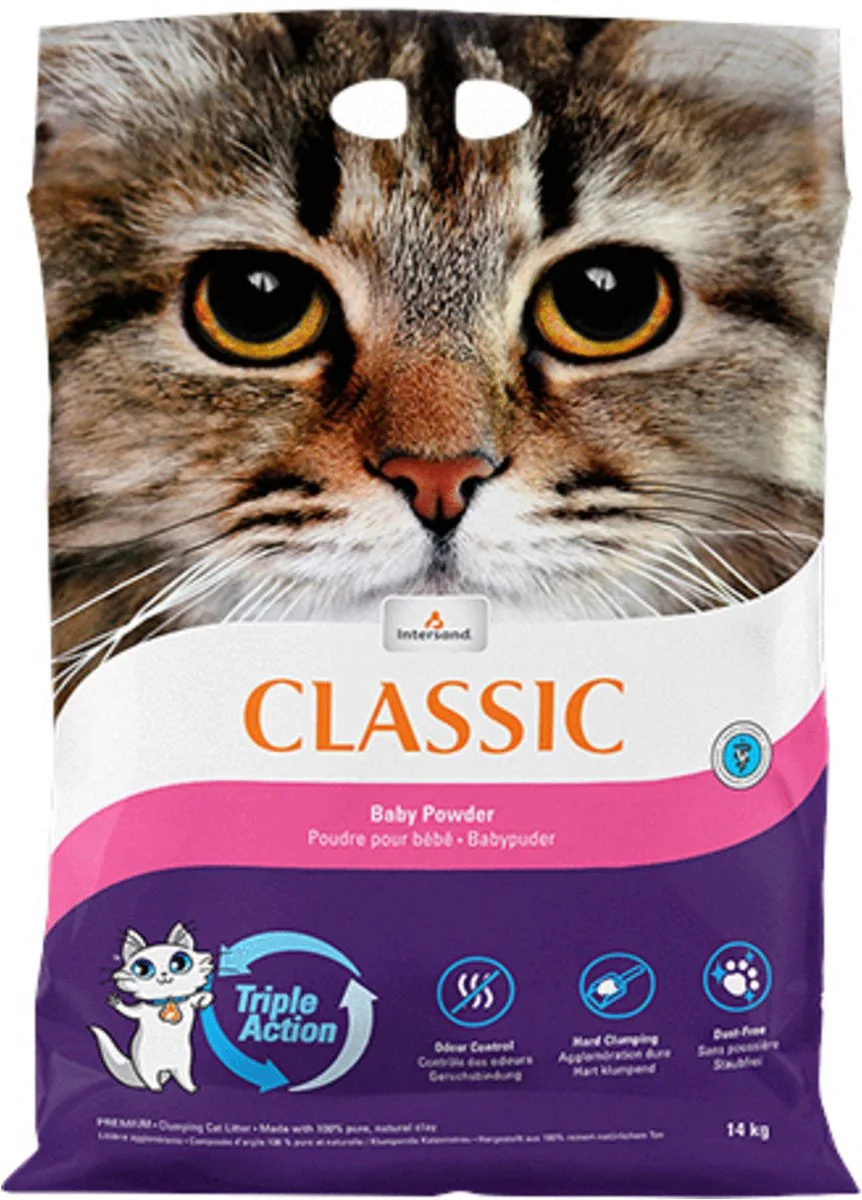 Litière Aglomerante Classic Talc pour Bébé – INTERSAND City Classic 14 KG de Intersand – photo produit