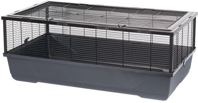 Bernie Empty - Knaagdierkooi - 100x54x39 cm - Ruime Kooi voor Konijnen & Cavia’s - Sterk en Elegant Ontwerp