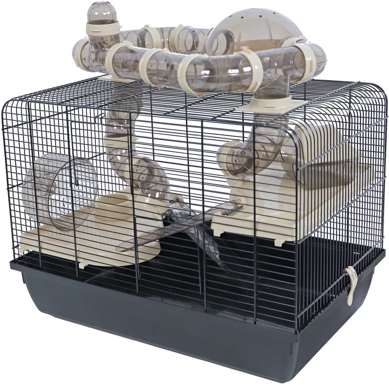 Hamsterkooi Galaxy - 58,5x39,5x35cm by Interzoo in Black – product photo