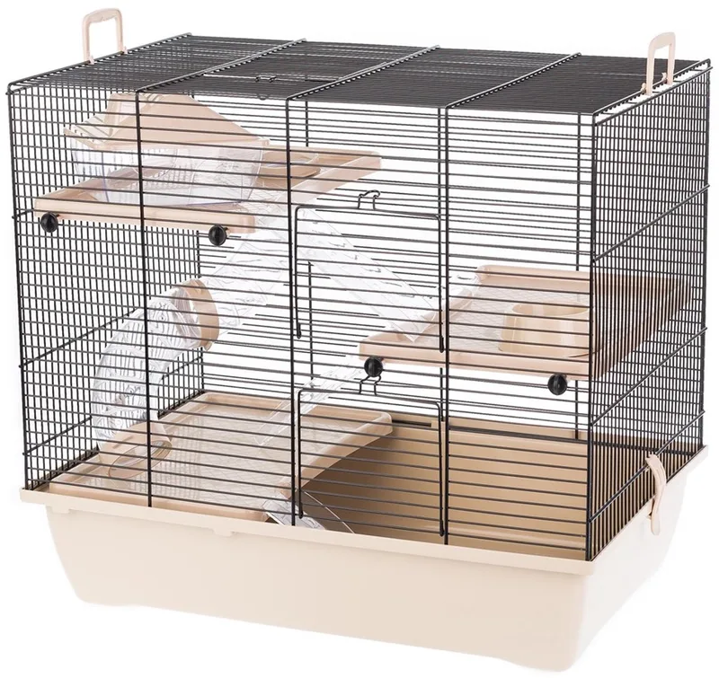 Pinky 3 Zinkkäfig Für Einen Hamster von Interzoo in Beige – Produktfoto