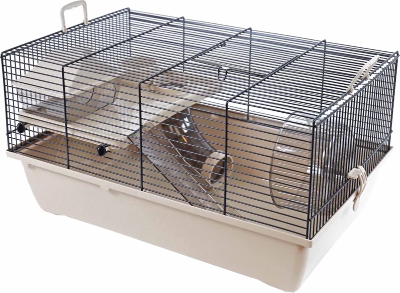 Pinky1 Mocca - Hamsterkooi - 50 x 33 x 27 cm de Interzoo en Mokka – photo produit