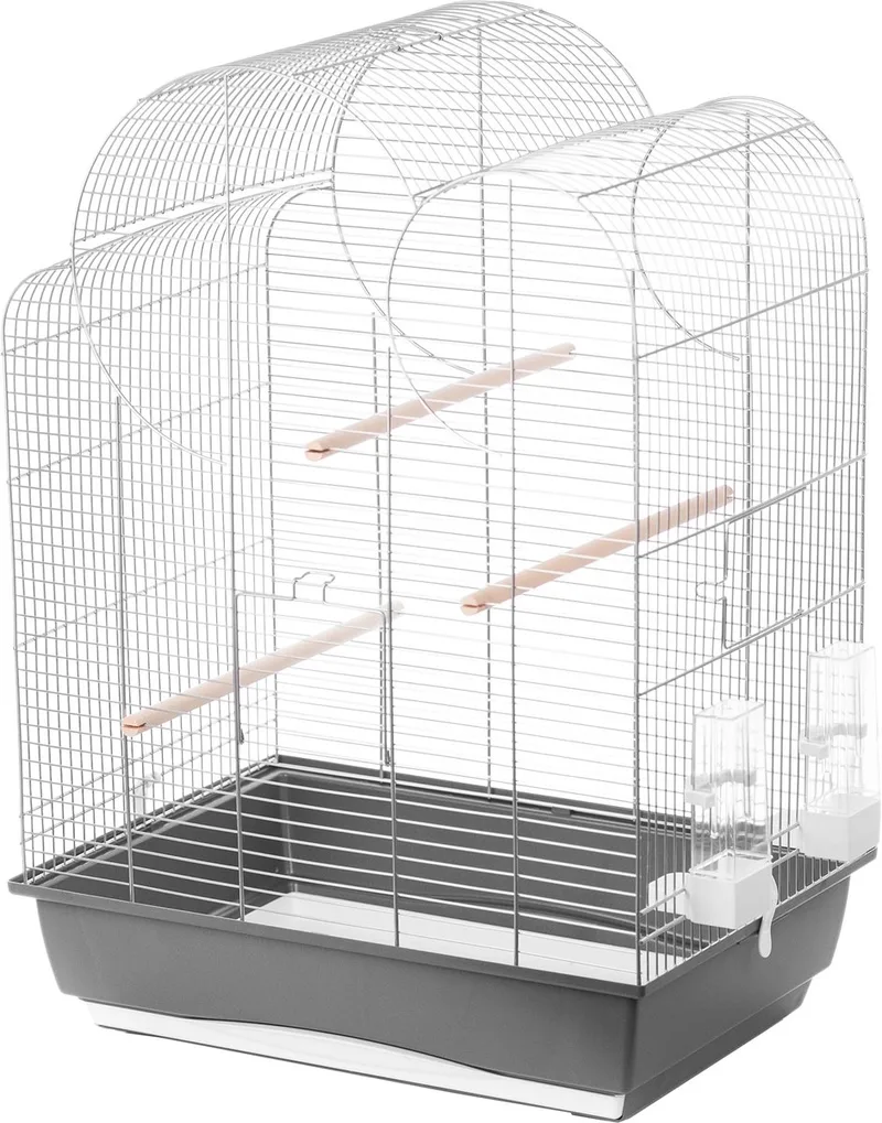 Vogelkooi Big Eliza Zilver/Grijs by Interzoo in Grey – product photo