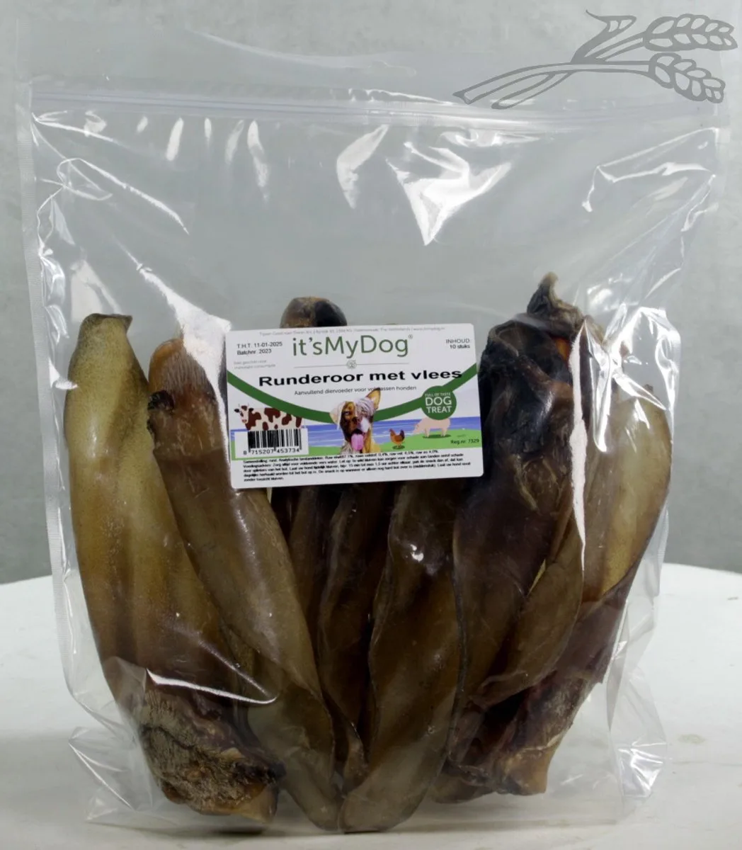 Runderoren met vlees 10 st. by It's My Dog – product photo