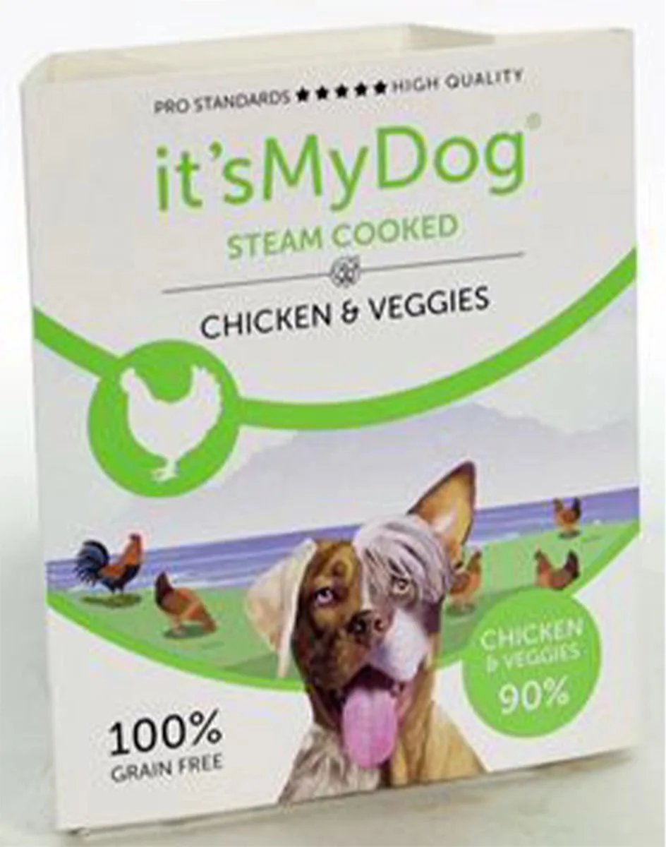 Steam Cooked Chicken & Veggies 7x395gram Default de It's My Dog – photo produit