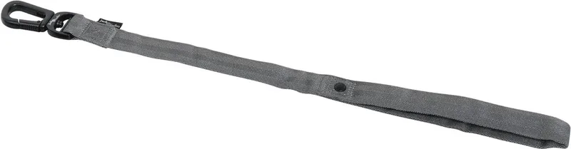 Comfort Tube Hondenlijn / Hondenriem - Rondgeweven Nylon - Breedte 25 mm - Lengte 50 cm de Jack and Vanilla en Gris – photo produit