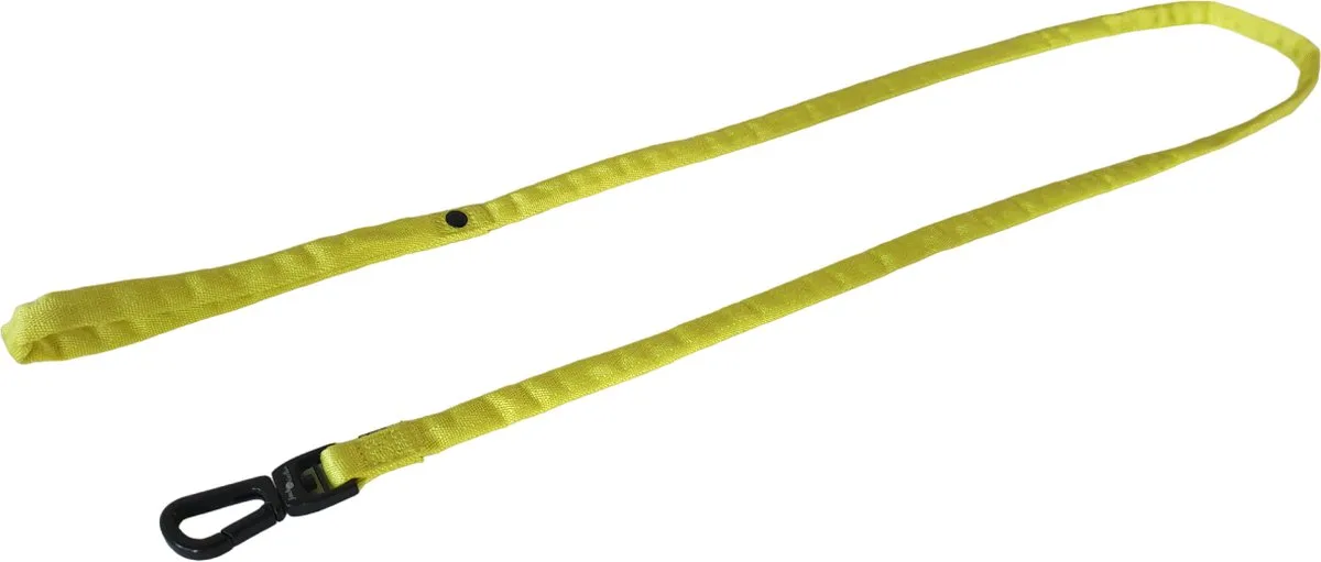 Comfort Tube Hondenlijn - Nylon - S - Breedte 15 mm - Lengte 152 cm de Jack and Vanilla en Jaune – photo produit