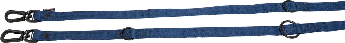 Comfort Tube Verstelbare Hondenlijn - Nylon - Breedte 20 mm - Lengte 200 cm de Jack and Vanilla en Bleu – photo produit
