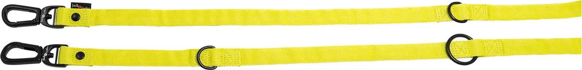 Comfort Tube Verstelbare Hondenlijn - Nylon - Breedte 20 mm - Lengte 200 cm de Jack and Vanilla en Jaune – photo produit