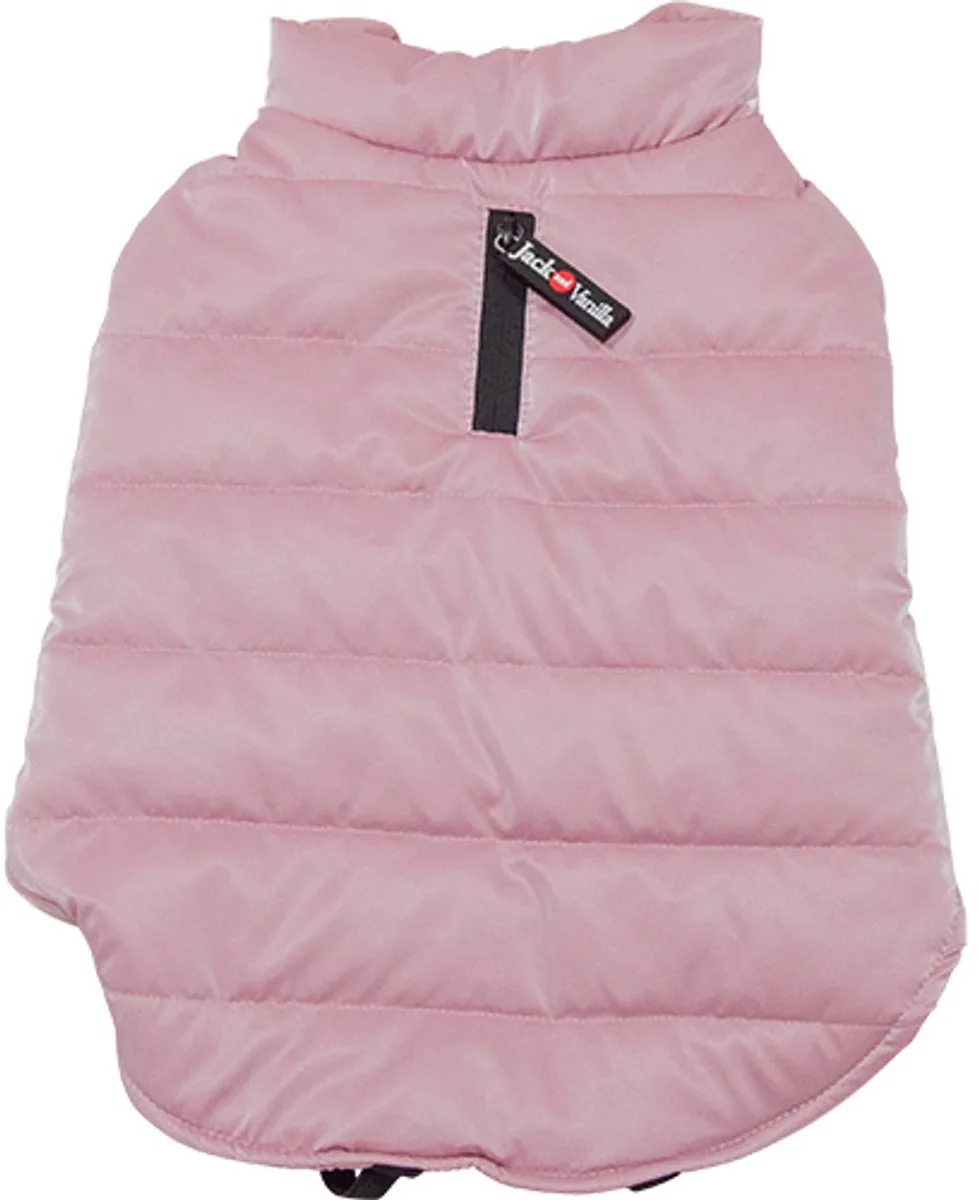 Dogwalk Hondenjas Puffer - Warm en Wasbaar - Kleur: - Maat L - Ruglengte: 40 cm de Jack and Vanilla en Rose – photo produit