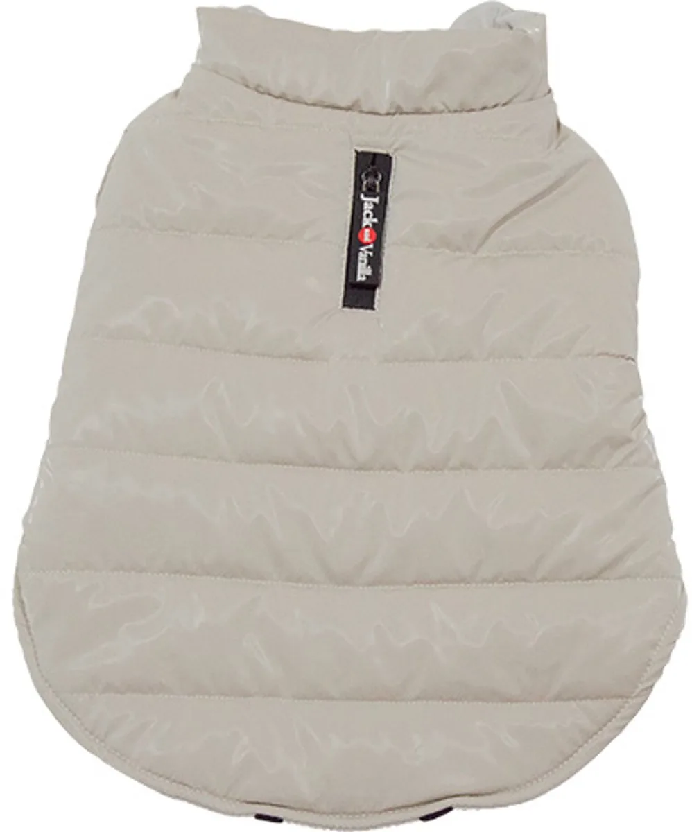 Dogwalk Hondenjas Puffer - Warm en Wasbaar - Kleur: - Maat XL - Ruglengte: 45 cm van Jack and Vanilla in Beige – productfoto