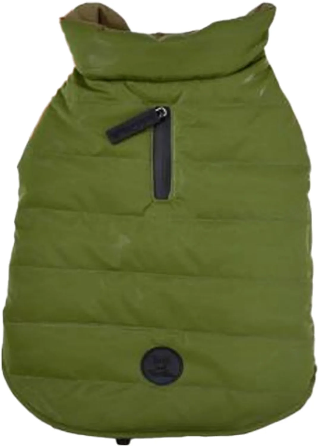 Dogwalk Puffer Berlin Hondenjas – Warm – Waterafstotend – Wasbaar – Kleur: – Ruglengte: 24 cm by Jack and Vanilla in Green – product photo